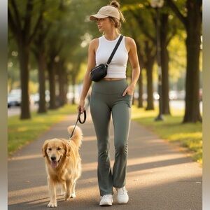 90degreebyreflex sage flared leggings- Small